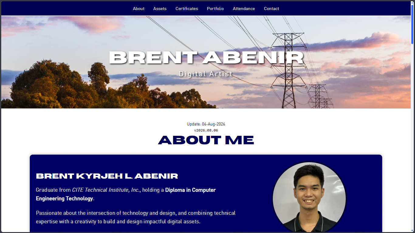 Portfolio Page Current